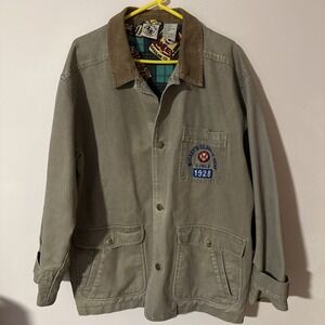 Vintage 90s Disney Mickey Mouse Classic Workwear Carhartt Style Canvas Jacket M‎